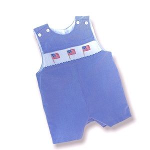 Boys smocked gingham 3 month jumper